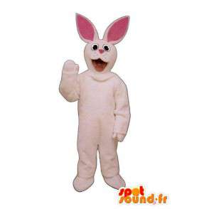 Mascotte de lapin en peluche de couleur rose. Déguisement lapin - MASFR005032 - Mascotte de lapins