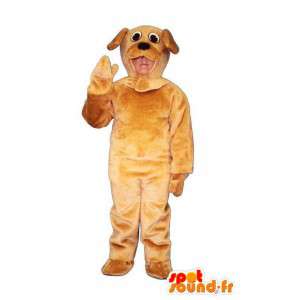 Brown Dog Mascot Pehmo - koira accoutrement - MASFR005038 - koira Maskotteja