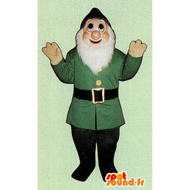 Kinesisk karakter maskot med hvidt skæg - Spotsound maskot