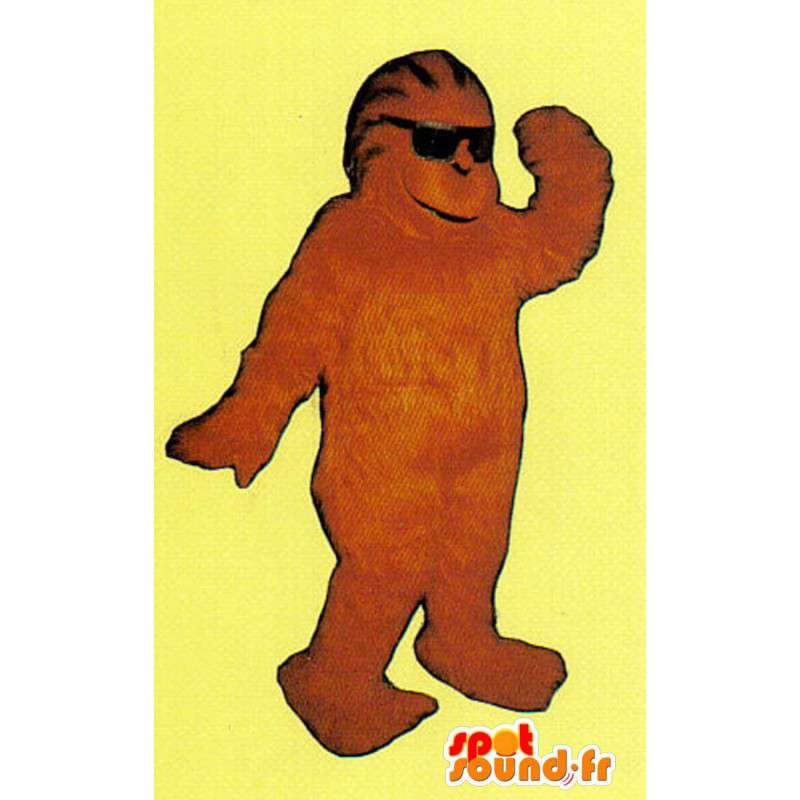 Brun ape maskot plysj - Monkey Costume - MASFR005048 - Monkey Maskoter