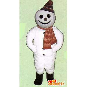 Pupazzo di neve mascotte - pupazzo di neve costume - MASFR005054 - Umani mascotte
