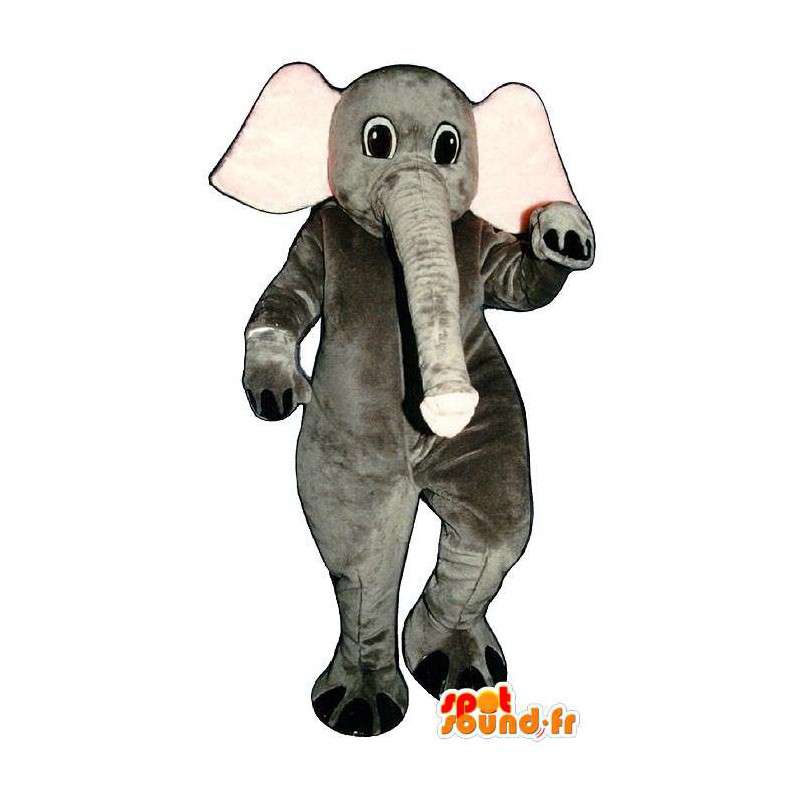 Maskot, der repræsenterer en elefant - Elefantkostume -