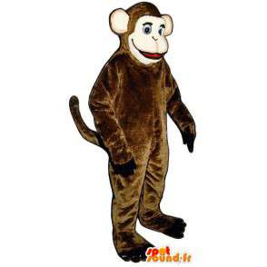 Kostume, der repræsenterer en brun abe - mascot med brun abe -
