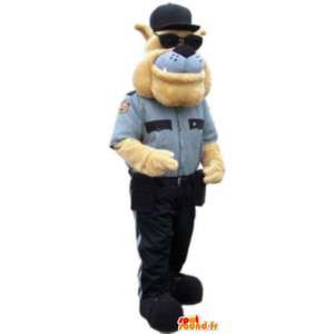 Adult Maskottchen Kostüm Bulldogge Polizei - MASFR005123 - Hund-Maskottchen
