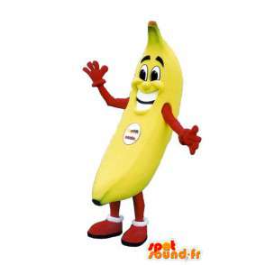 Banana mascot smile - adult costume - MASFR005126 - Fruit mascot