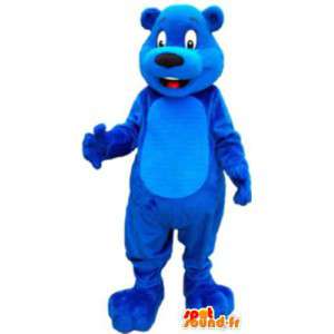 Mascotte ours bleu livraison gratuite - MASFR005132 - Mascotte d'ours