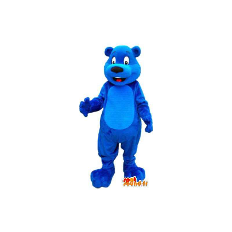 Blå björnmaskot gratis frakt - Spotsound maskot