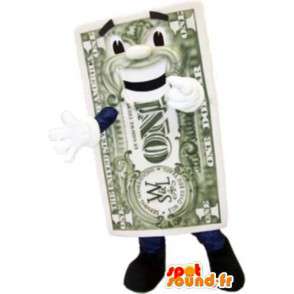 Mascot dollar bill - MASFR005135 - mascottes objecten