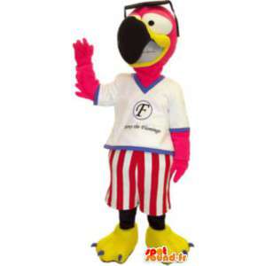 Mascot vacanza pappagallo costume - MASFR005141 - Mascotte di pappagalli