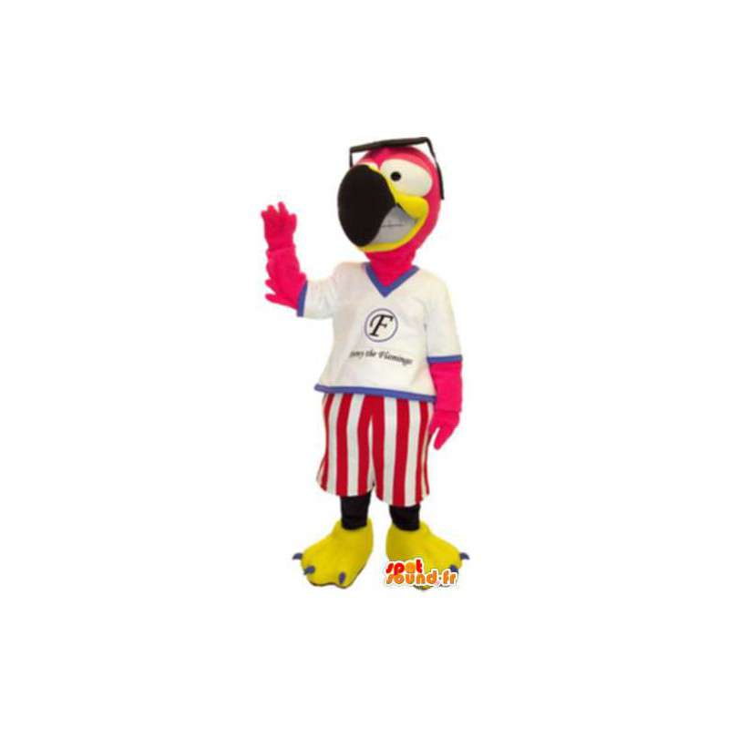 Papegøje maskot kostume på ferie - Spotsound maskot