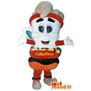 Mascotte costume adulto Coffee Time - MASFR005153 - Mascotte di oggetti