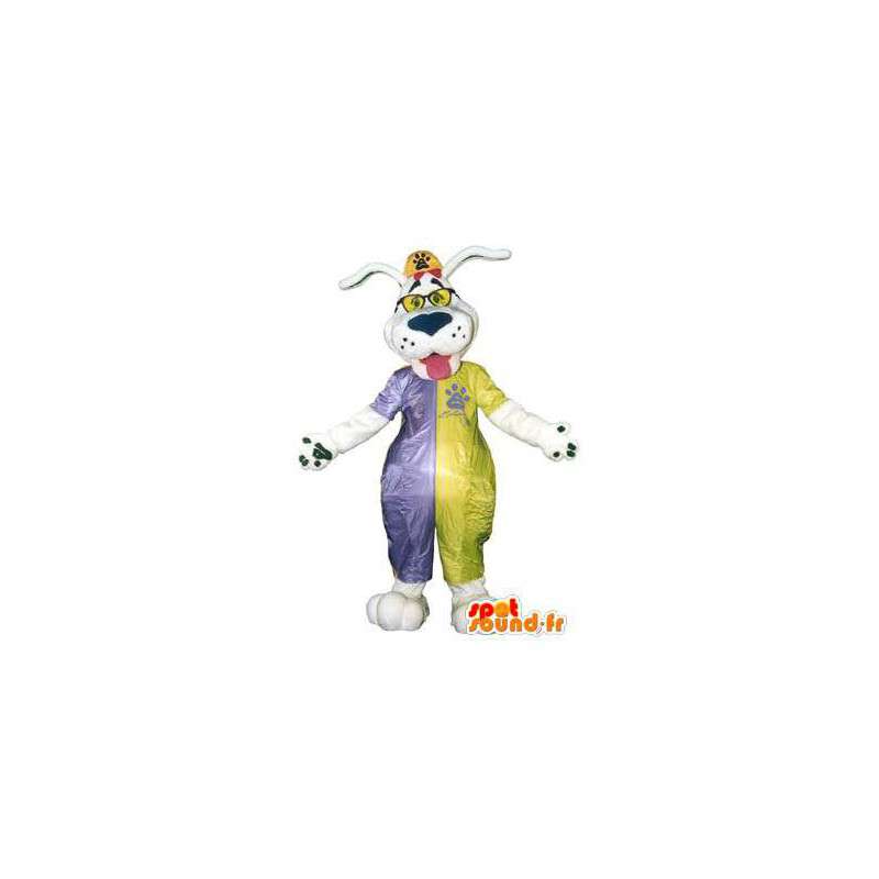 Adulto costume cane costume con vetri colorati - MASFR005159 - Mascotte cane