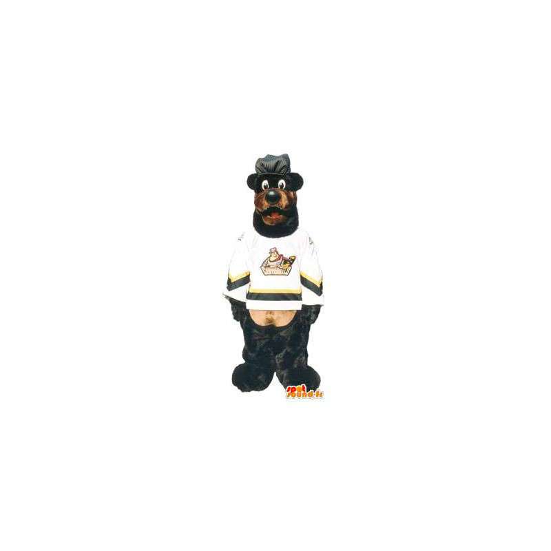 Urheilu maskotti karhu koripalloilija täytyy peittää - MASFR005160 - Bear Mascot
