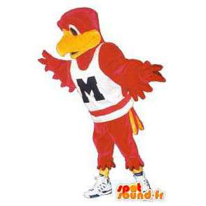 Ave adulta traje com tênis esportivos de fantasia - MASFR005161 - aves mascote