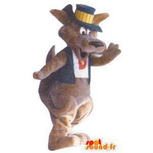 Kangaroo Maskottchen Kostüm für Erwachsene Zauberer - MASFR005169 - Känguru-Maskottchen