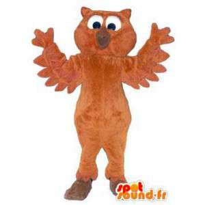 Mascote traje de pelúcia coruja para adulto - MASFR005172 - aves mascote