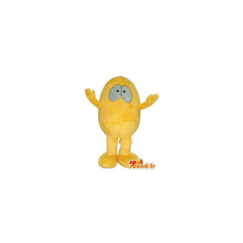 Mascota del muñeco de nieve traje amarillo lindo traje - MASFR005176 - Mascotas humanas