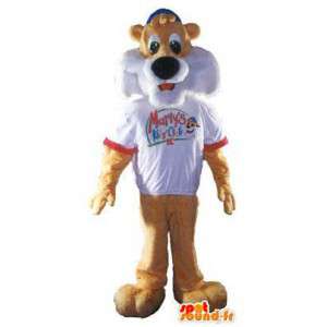 Mascotte tigre Marty's déguisement pour adulte animal - MASFR005179 - Mascottes Tigre