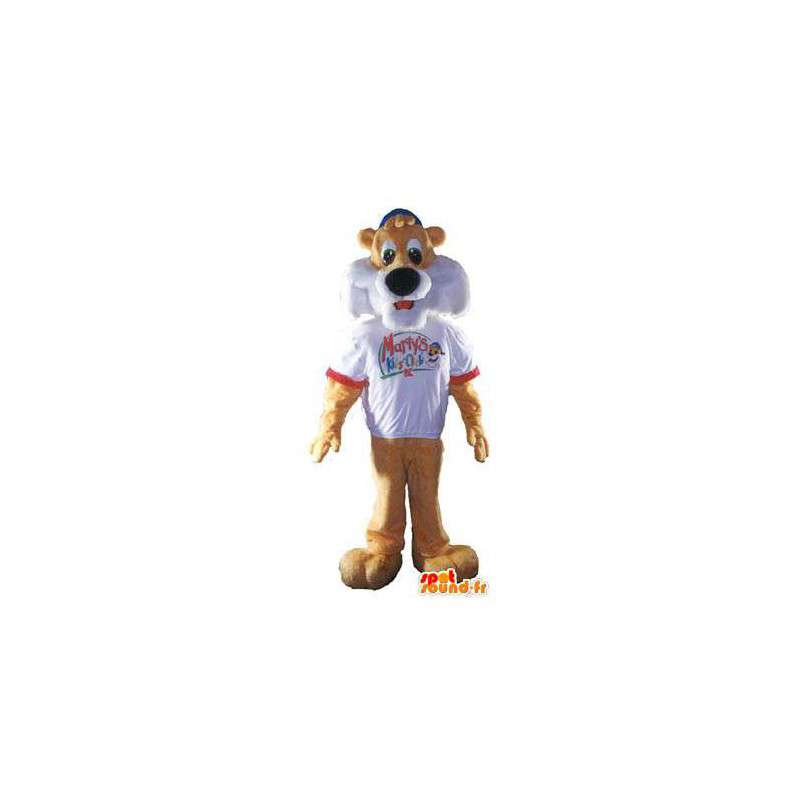 Marty maskott tiger kostyme for voksne dyr - MASFR005179 - Tiger Maskoter