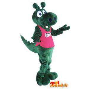 Adulto fantasia de mascote camisa do dragão-de-rosa - MASFR005184 - Dragão mascote