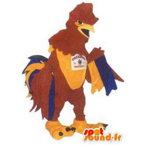 Mascotte costume adulto divertente gallo costume colorato - MASFR005185 - Mascotte di galline pollo gallo