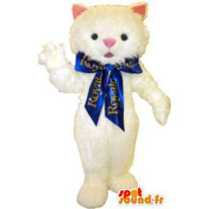 Adulto mascotte costume da gatto peluche Reale - MASFR005192 - Mascotte gatto