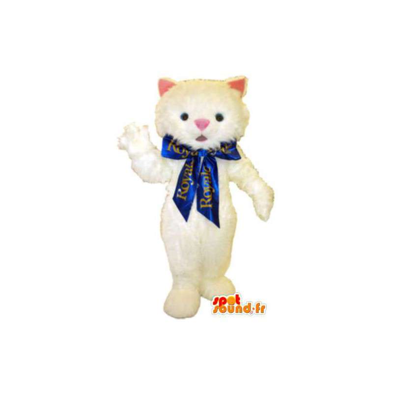 ενήλικη γάτα κοστούμι μασκότ βελούδου Royal - MASFR005192 - Γάτα Μασκότ