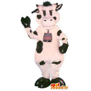 Vaca mascote recheado com Costume Adult sino - MASFR005194 - Mascotes vaca