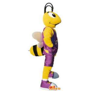 Costume pour adulte mascotte abeille sportive basketteur - MASFR005196 - Mascottes Abeille