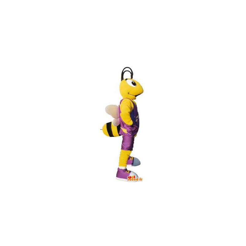 Costume pour adulte mascotte abeille sportive basketteur - MASFR005196 - Mascottes Abeille