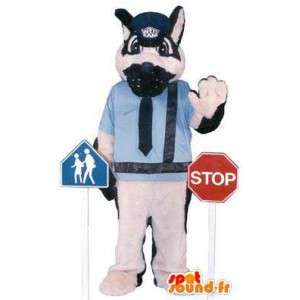 Déguisement mascotte zèbre policier avec accessoires - MASFR005198 - Animaux de la jungle