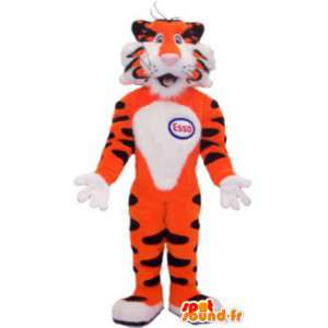 Tiger-Maskottchen-Kostüm für Erwachsene Marke Esso - MASFR005199 - Tiger Maskottchen