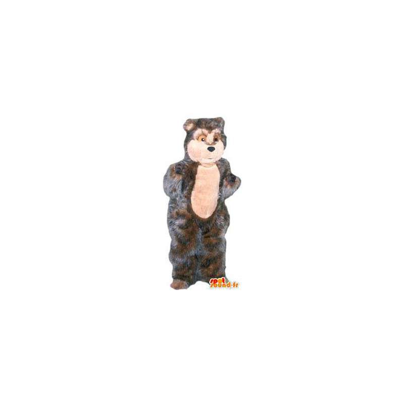 Mascot costume adult grizzly long hair - MASFR005210 - Bear mascot