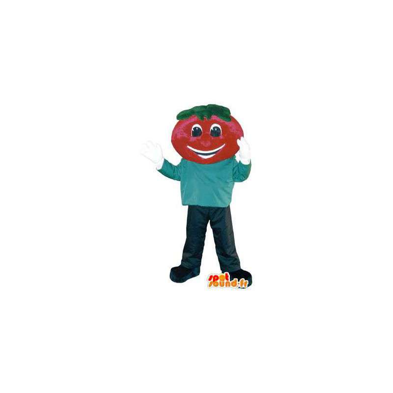 Costume voksen mann med jordbær maskot hodet - MASFR005214 - frukt Mascot