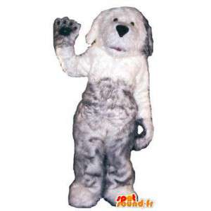 Mascot dog gray longhair Adult Costume - MASFR005215 - Dog mascots