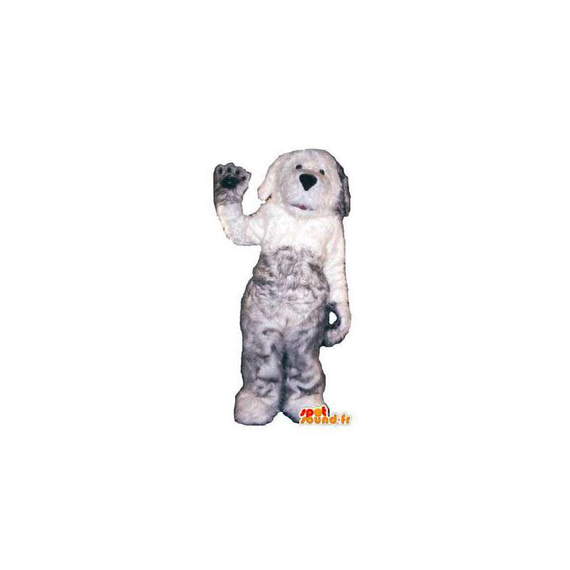 Mascot dog gray longhair Adult Costume - MASFR005215 - Dog mascots
