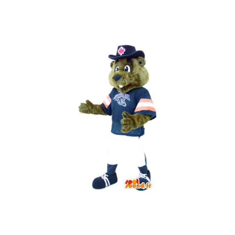 Aikuinen puku maskotti urheilu baseball karhu - MASFR005226 - Bear Mascot