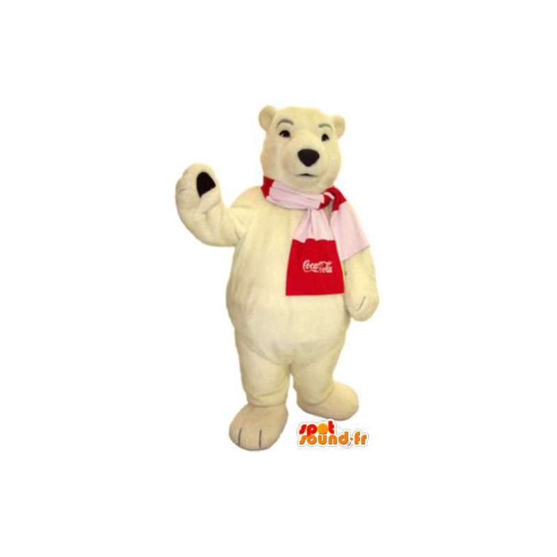 Caráter urso polar Coke fantasia de mascote - MASFR005229 - mascote do urso