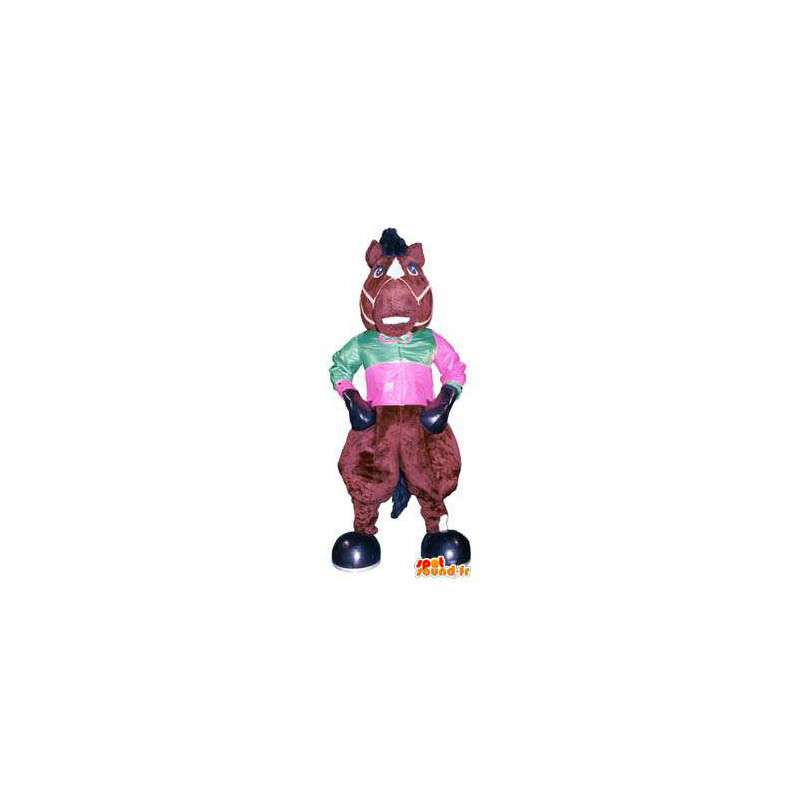Farverigt cirkus maskot pony kostume - Spotsound maskot