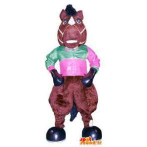 Colorful pony mascot costume character circus - MASFR005230 - Mascots circus