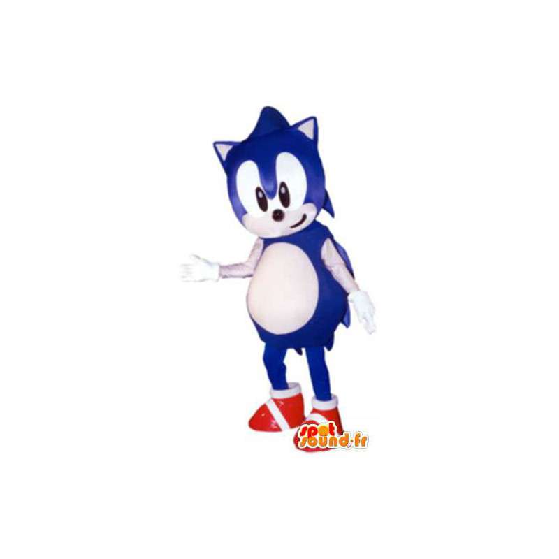 Dräkt för vuxen maskotkaraktär Sonic - Spotsound maskot