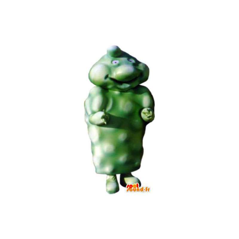 Slap grön snögubbe maskot vuxen kostym - Spotsound maskot