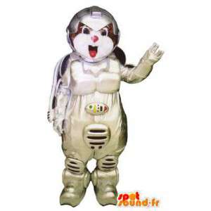 Adulto mascote fantasia de urso astronauta cosmonauta - MASFR005240 - mascote do urso