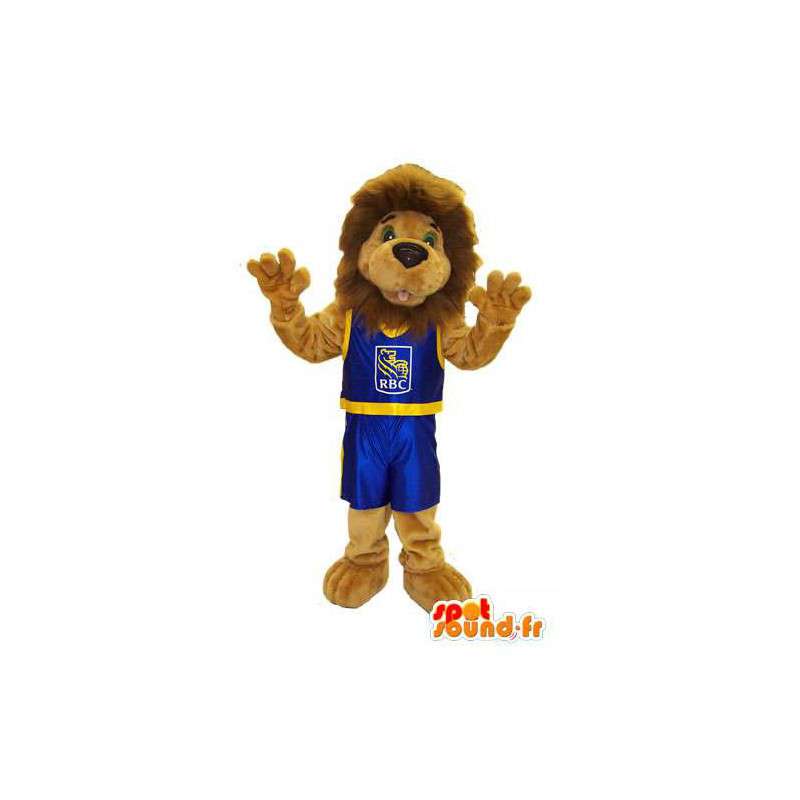 Mascote disfarce Leo o Leão da RBC Royal Bank - MASFR005243 - Mascotes leão