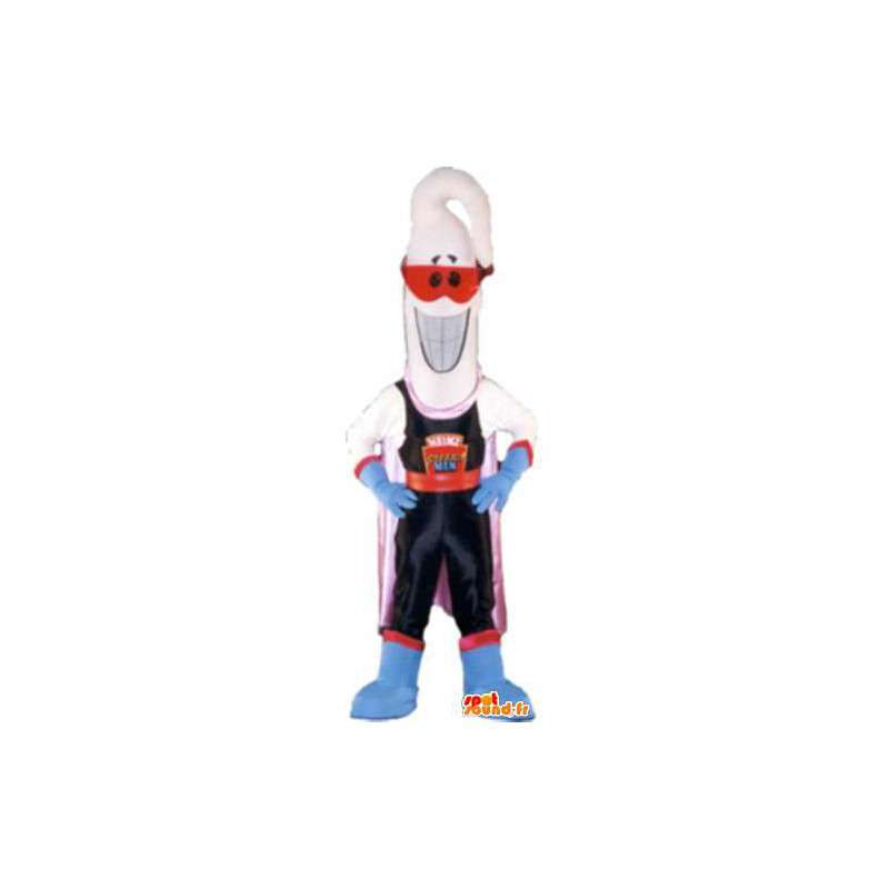 Pikante saus superheld kostuum mascotte - MASFR005248 - superheld mascotte