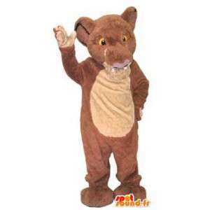 Bebé del carácter del traje de la mascota del león marrón - MASFR005251 - Mascotas de León