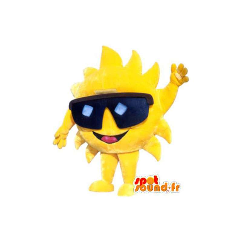Adulto caráter fantasia de mascote com vidros de sol - MASFR005252 - Mascotes não classificados