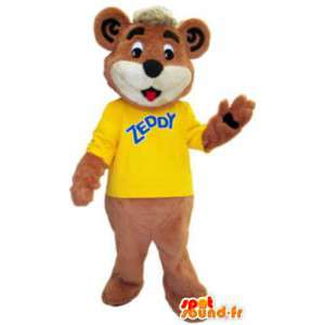 Mascot Zeddy bjørn Zellers morsomt kostyme merkevare - MASFR005259 - bjørn Mascot