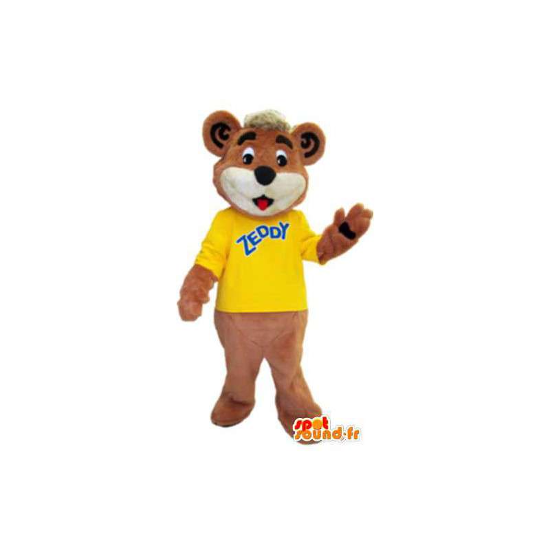 Mascot Zeddy Urso Zellers marca divertido traje - MASFR005259 - mascote do urso