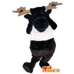 大人のマスコットキャラクターエルクTシャツのコスチューム-MASFR005262-鹿とDoeのマスコット